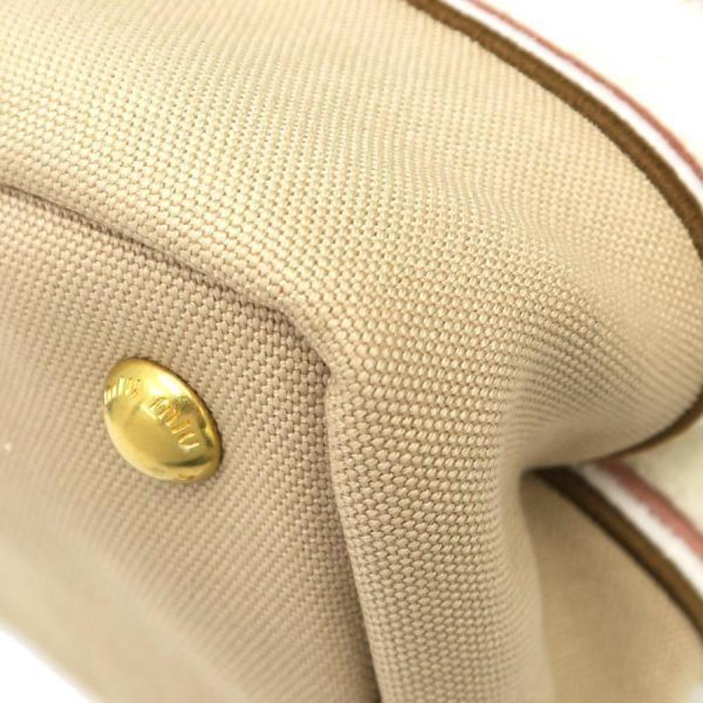 Miu Miu Re-Canvas 2way Hand Bag With Embroidered … - image 7